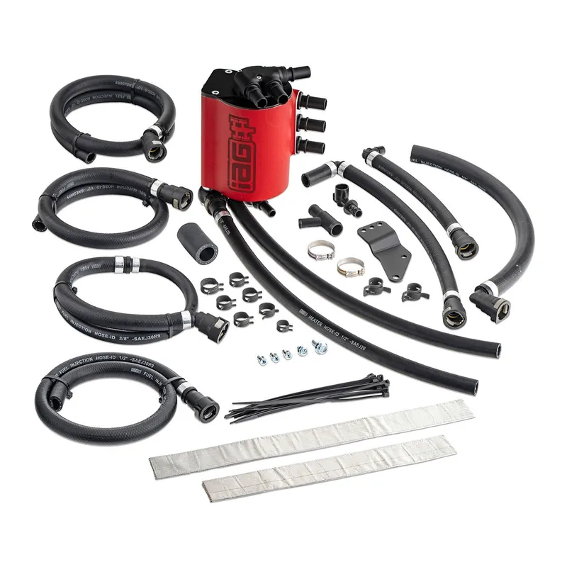 IAG Performance V4 Air Oil Separator AOS - Red - 2004-2007 Subaru STI / 2006-2007 WRX