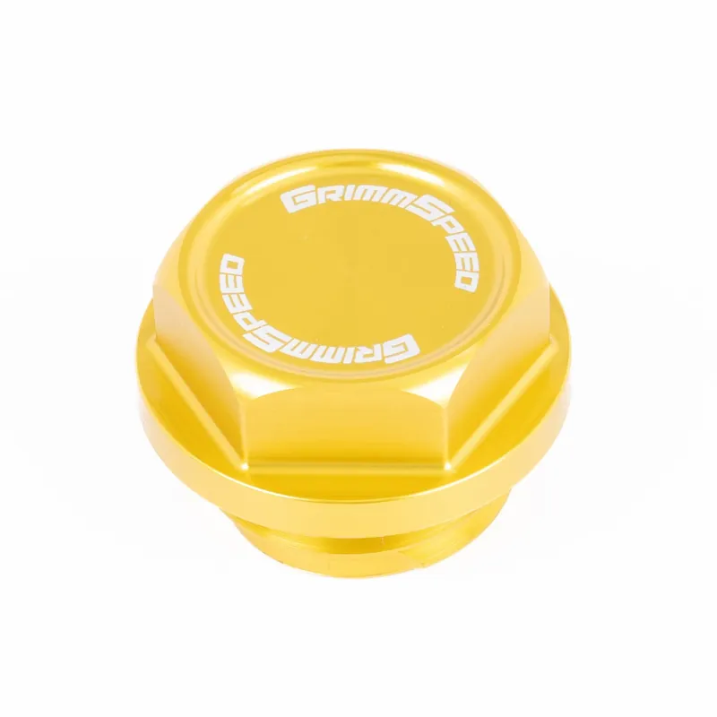 GrimmSpeed Version 2 Bolt Oil Cap (Gold) - Subaru Universal
