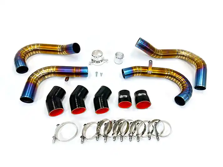 ETS Brushed Titanium Front Mount Intercooler Piping Kit - 2022-2026 Subaru WRX