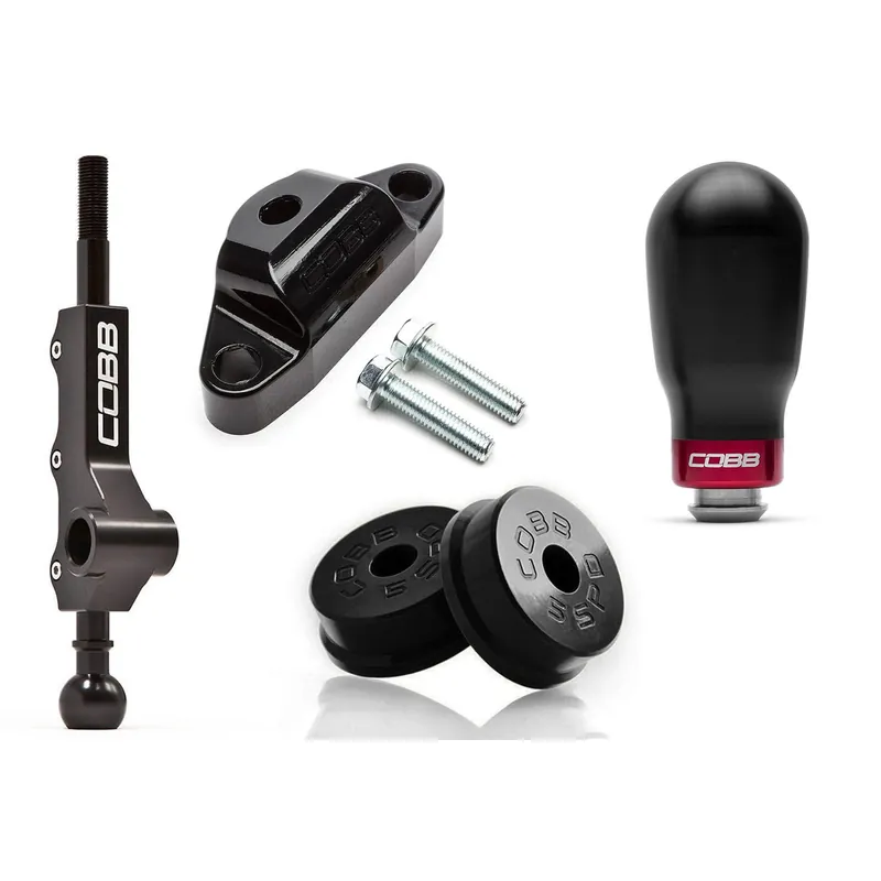 Cobb Stg 1+ Drivetrain Package (Tall Weighted Knob) - White - 2008-2026 Subaru WRX / 2005-2009 Legacy GT / 2006-2008 Forester XT 5MT