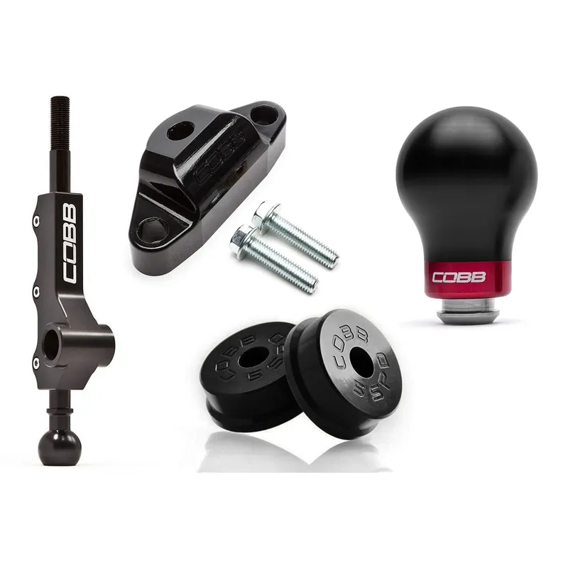 Cobb Stg 1+ Drivetrain Package (Weighted Knob) - Black - 2008-2026 Subaru WRX / 2005-2009 Legacy GT / 2006-2008 Forester XT 5MT