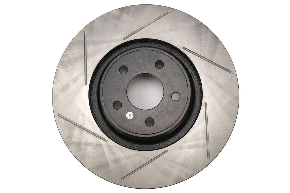 StopTech Front Right Slotted Brake Rotor 335mm - 2013-2018 Ford Focus ST
