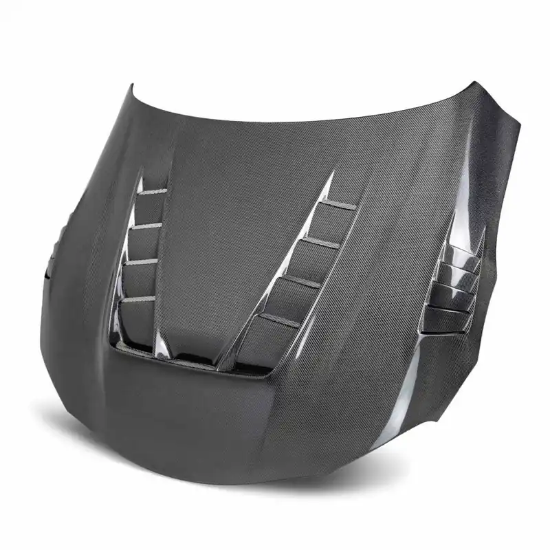 Seibon TV-STYLE DOUBLE-SIDED CARBON FIBER HOOD - 2020-2024 Toyota Supra