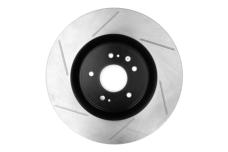 Stoptech Slotted Front Right Rotor Single - 2008-2015 Mitsubishi Evo X