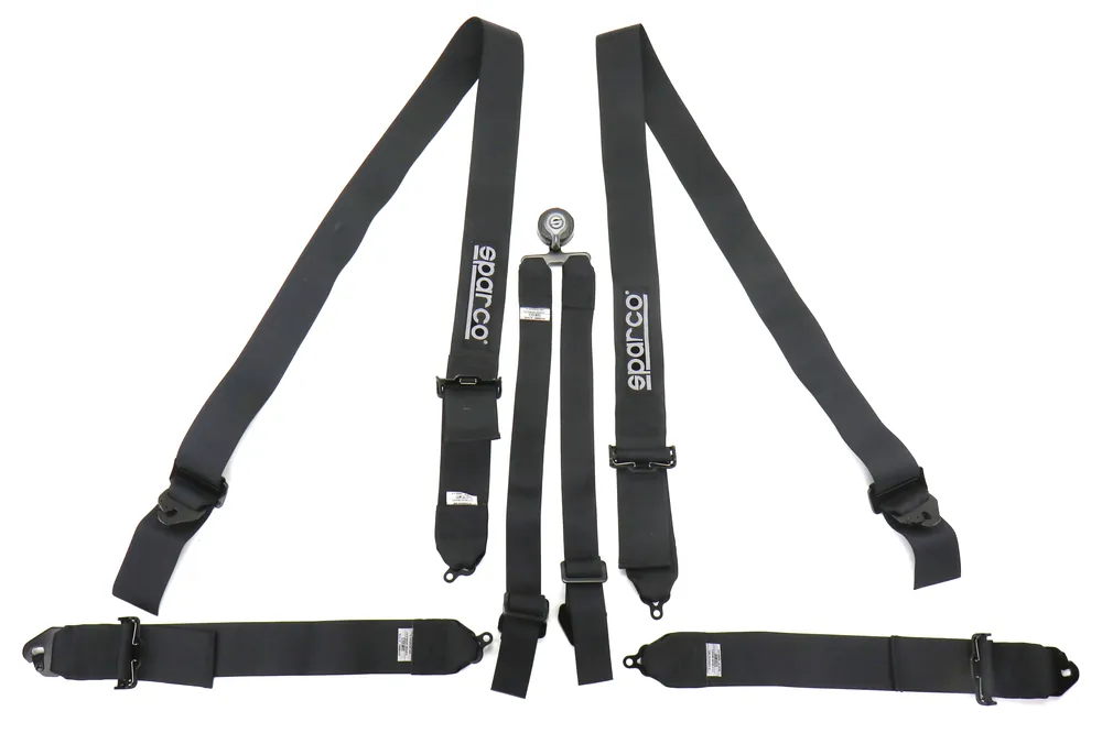 Sparco 6-Point Pull Up Harness Black - Universal