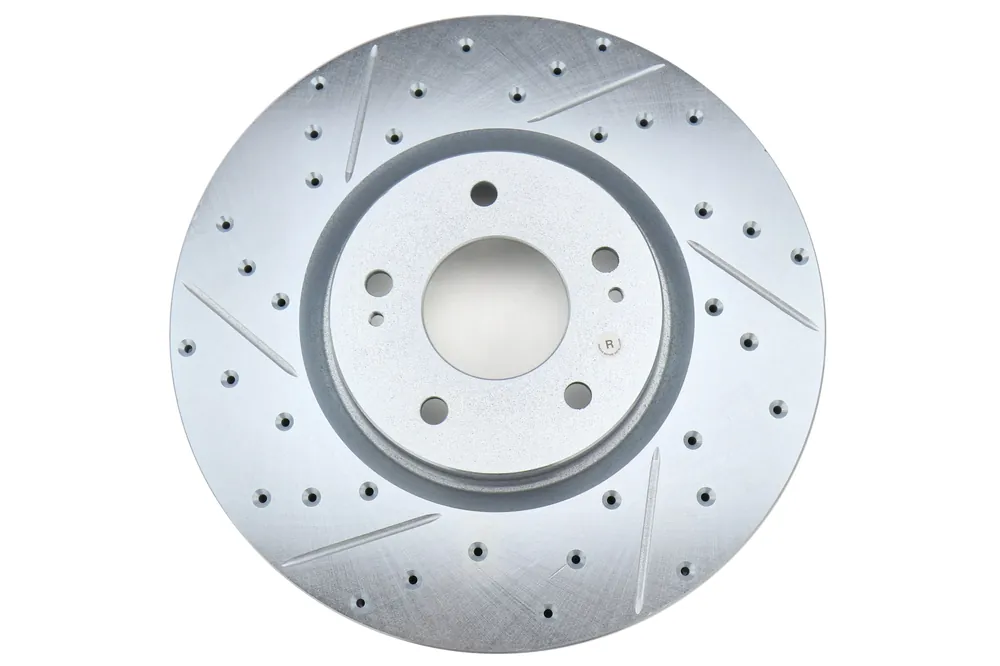 Stoptech C-Tek Sport Drilled and Slotted Rotor Single Front Right - 2003-2006 Mitsubishi Evo 8/9