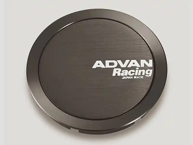 Advan Racing Center Cap 63MM Full Flat Type Dark Bronze Finish w/White Letters