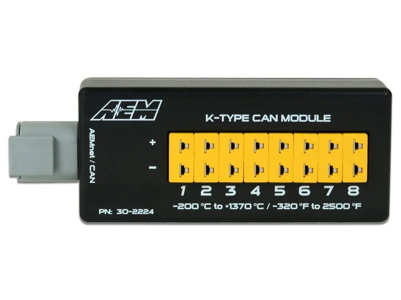 AEM Electronics 8 Channel K-Type Thermocouple EGT CAN Module - Universal