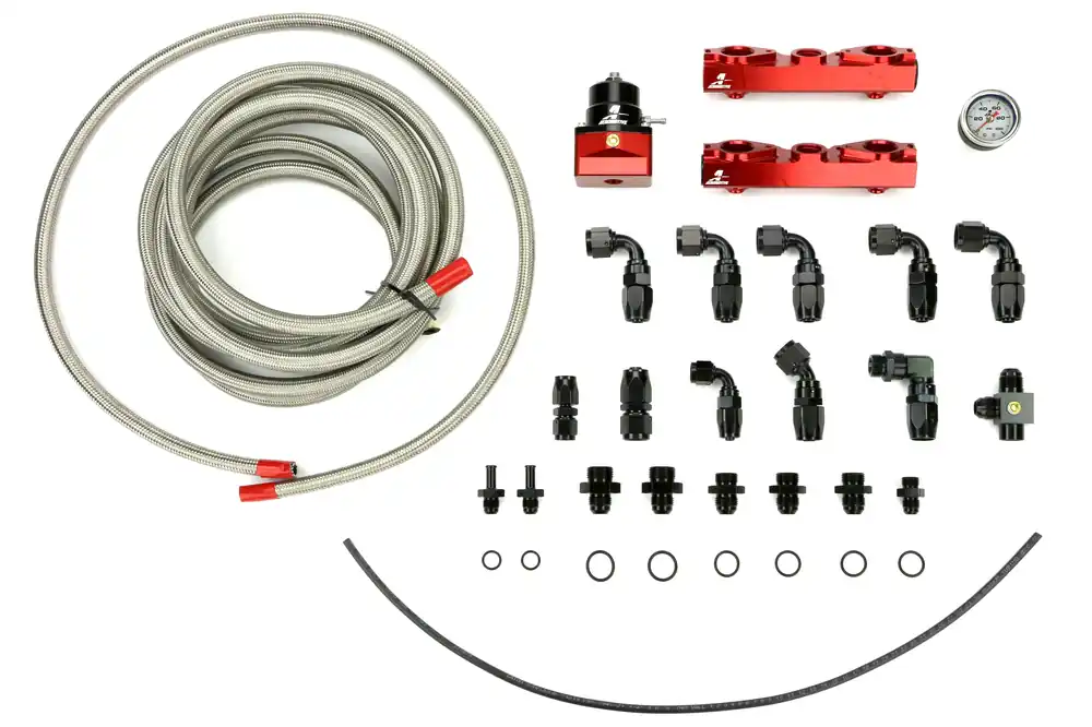 Aeromotive Side Feed Fuel Rail System - 2004-2006 Subaru STI