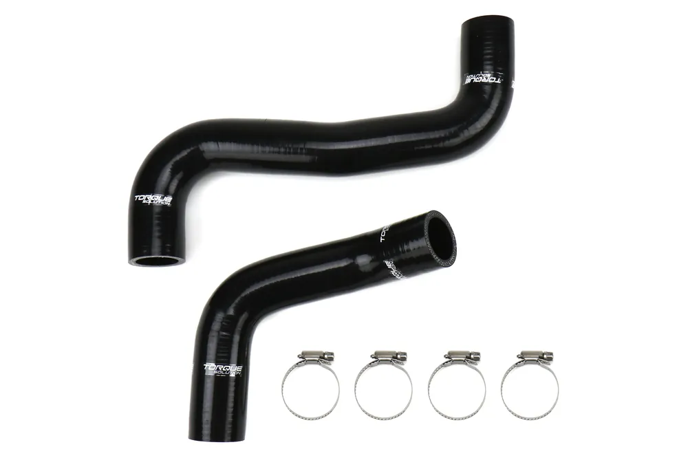 Torque Solution Silicone Radiator Hose Kit Black - Subaru Models (inc. 2008-2021 STI / 2008-2014 WRX)