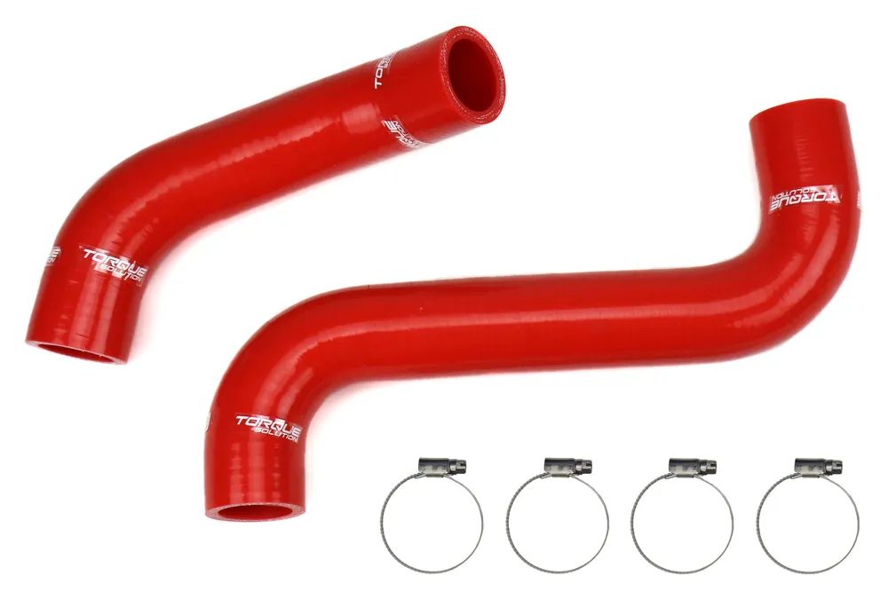 Torque Solution Silicone Radiator Hose Kit Red - 2002-2007 Subaru WRX/STI