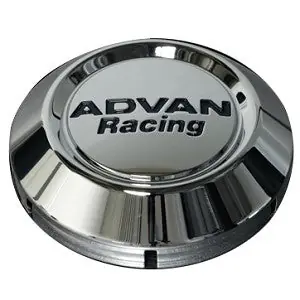 Advan Racing Low Center Cap 63mm Chrome