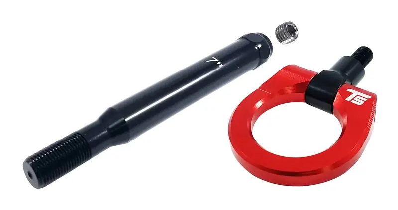 Torque Solution Front Tow Hook Red - 2005-2009 Subaru Legacy GT