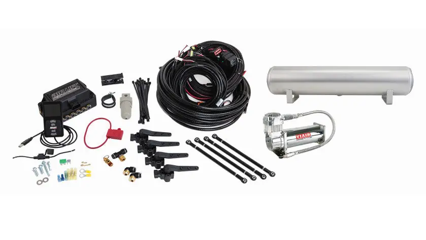 Air Lift Performance 3H (1/4in Air Line, 4 Gallon 5-Port Lightweight Aluminum Tank, VIAIR 444C Compressor - Universal