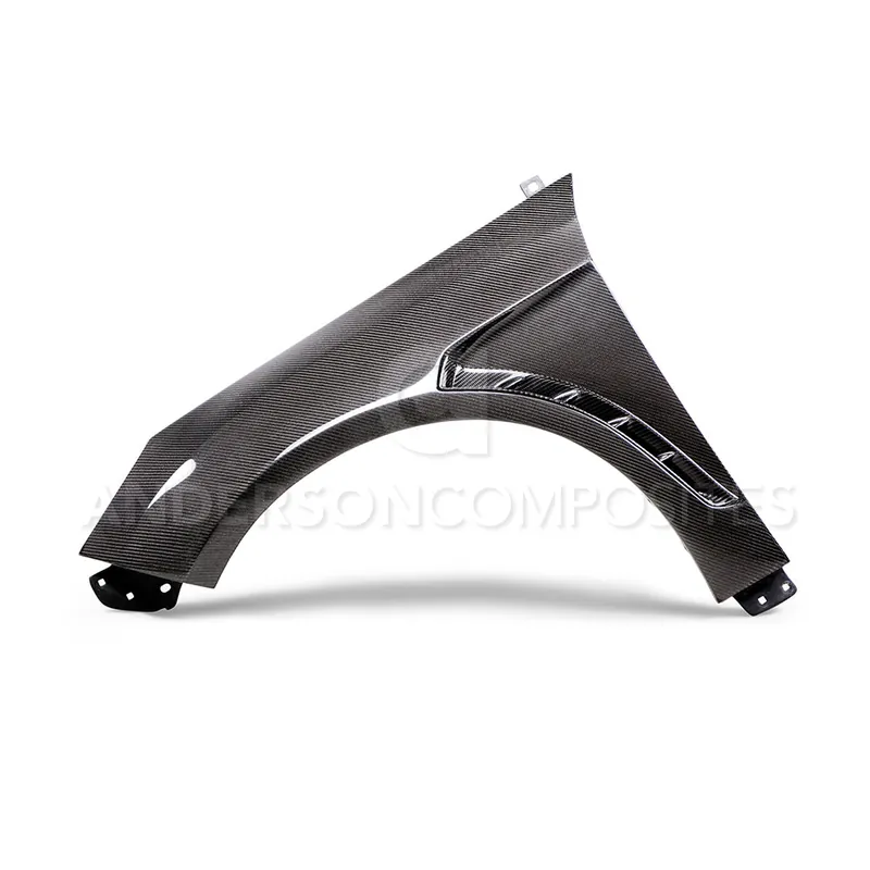 Anderson Composites Type-GR Carbon Fiber Wide Front Fenders - 2016-2018 Ford Focus RS / 2012-2016 Focus S / SE / ST