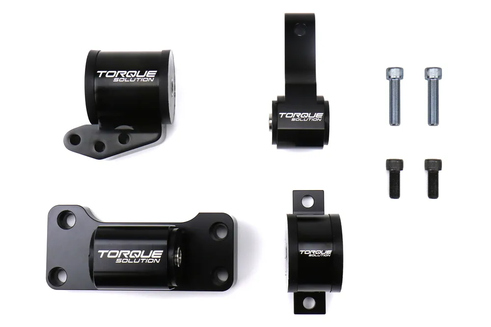 Torque Solution Billet Aluminum Engine Mount Kit - 2003-2006 Mitsubishi Evo 8/9