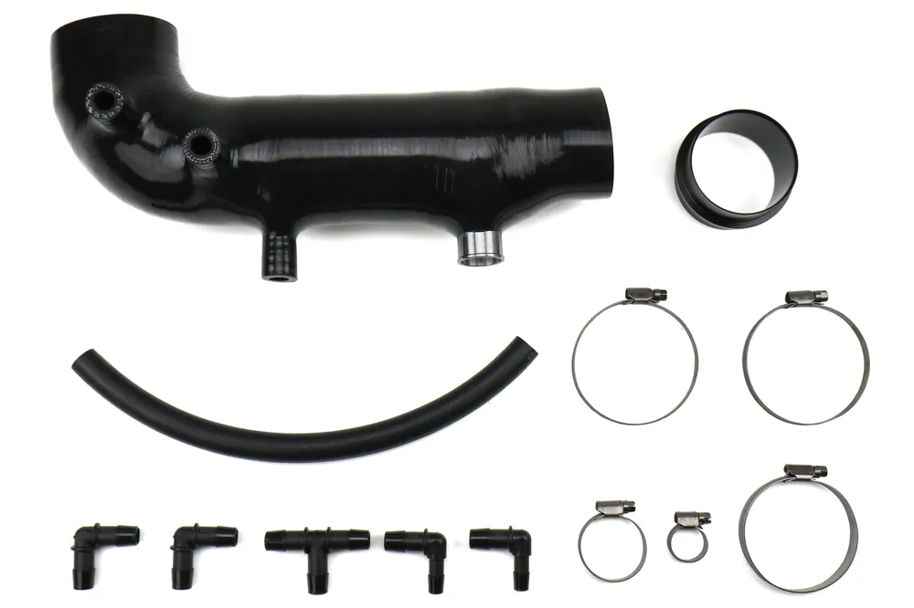 Torque Solution Turbo Inlet Hose Black - 2002-2007 Subaru WRX / 2004-2021 STI / 2005-2009 Legacy GT / Outback
