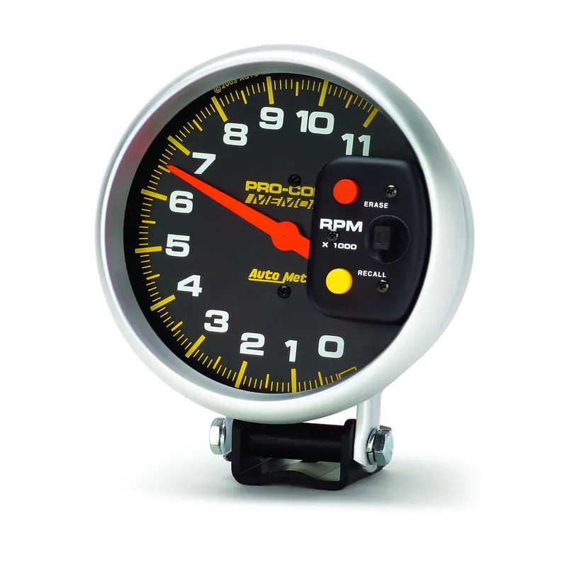 Autometer Pro-Comp Pedestal Tachometer Gauge 5in - Universal
