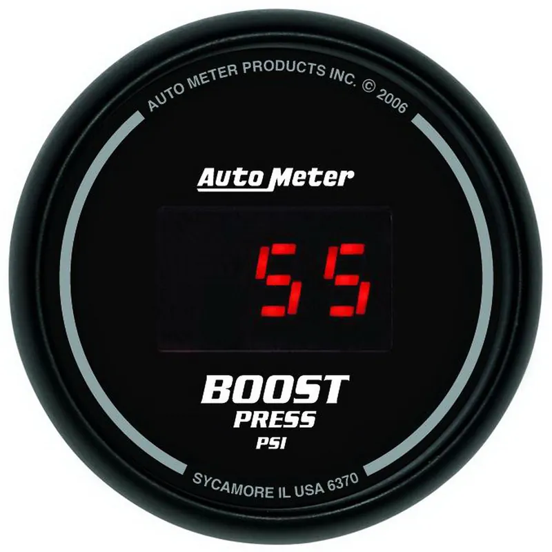 Autometer Sport-Comp Digital Boost Gauge Red LED 52mm - Universal