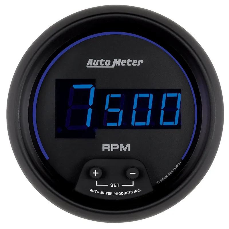 Autometer Cobalt In-Dash Tachometer Digital Blue Led 3-3/8in - Universal