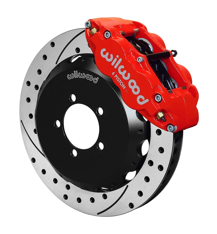 Wilwood FNSL6R 12.88in Front Kit Drilled / Slotted Red - 2013-2021 Scion FR-S / Subaru BRZ / Toyota 86