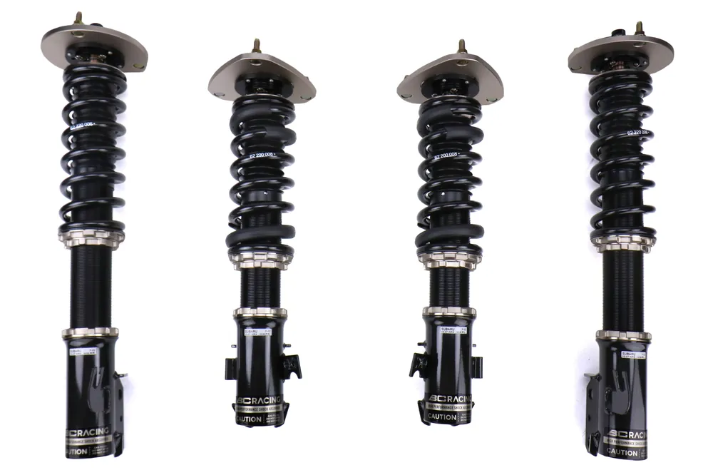 BC Racing BR Coilovers w/ Rear Camber Plates - 2002-2007 Subaru WRX / 2004 STI
