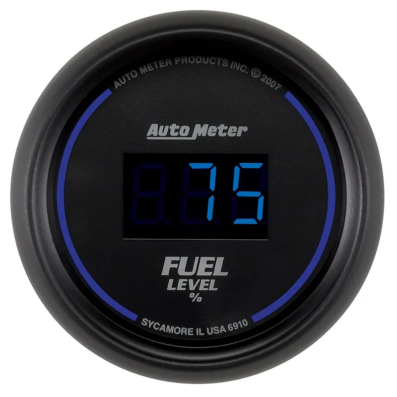 Autometer Cobalt Fuel Level Gauge Digital 52mm - Universal