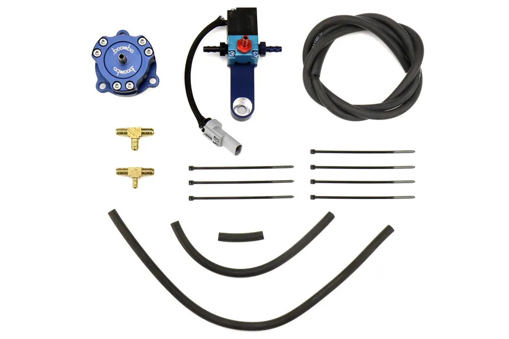 Boomba Racing Boost Operated Atmospheric Blow Off Valve Blue - Ford Fiesta ST 2014+