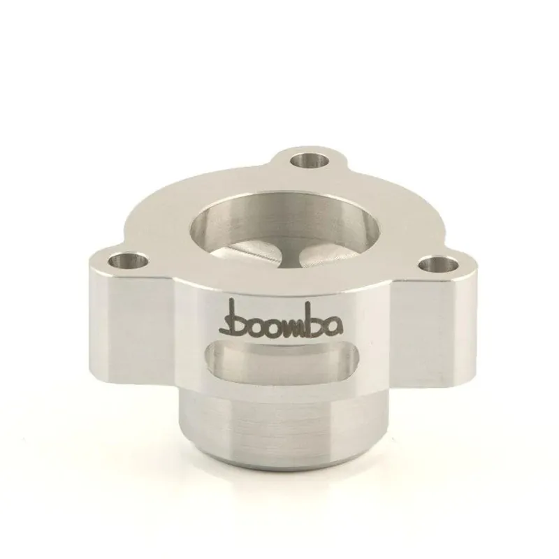 Boomba Racing Blow Off Valve Adapter - Natural Finish - 2014-2019 Ford Fiesta ST / 2015-2017 Mustang Ecoboost