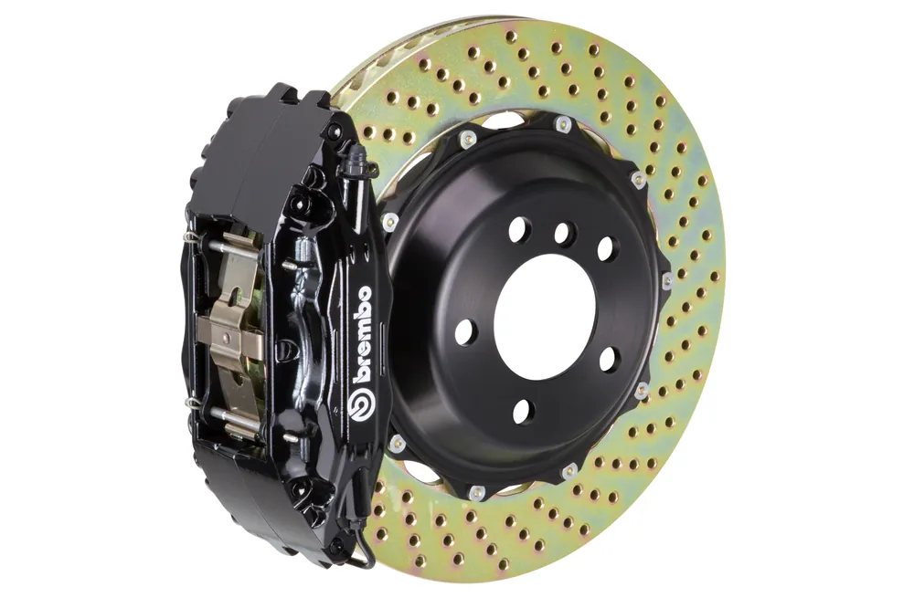 Brembo GT Systems 4 Piston Front Big Brake Kit Black Drilled Rotors - 2013-2021 Scion FR-S / Subaru BRZ / Toyota 86