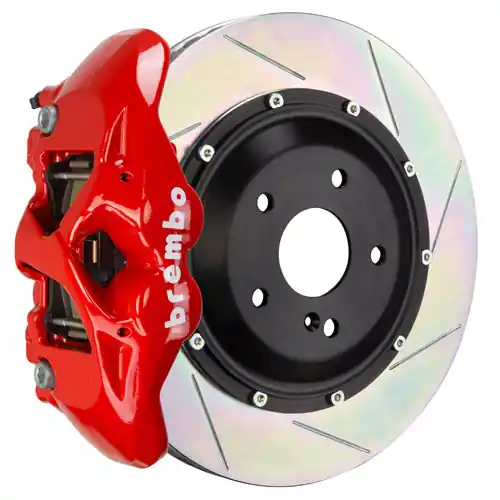 Brembo GT Systems Monobloc 4 Piston 345mm Slotted Red - 2017-2020 Honda Civic Type R/SI