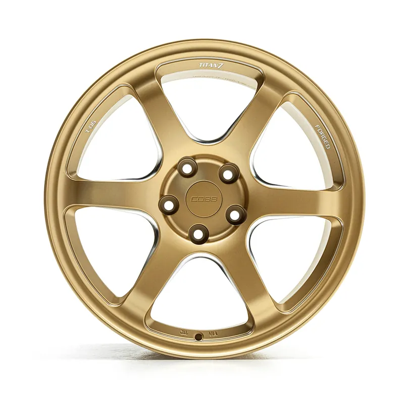 COBB Tuning Titan7 T-D6 COBB Edition Cyber Gold 18x9.5 +40 5x114.3 (Single Wheel) - 2015-2023 Subaru WRX / 2015-2021 STI / 2019-2023 Forester