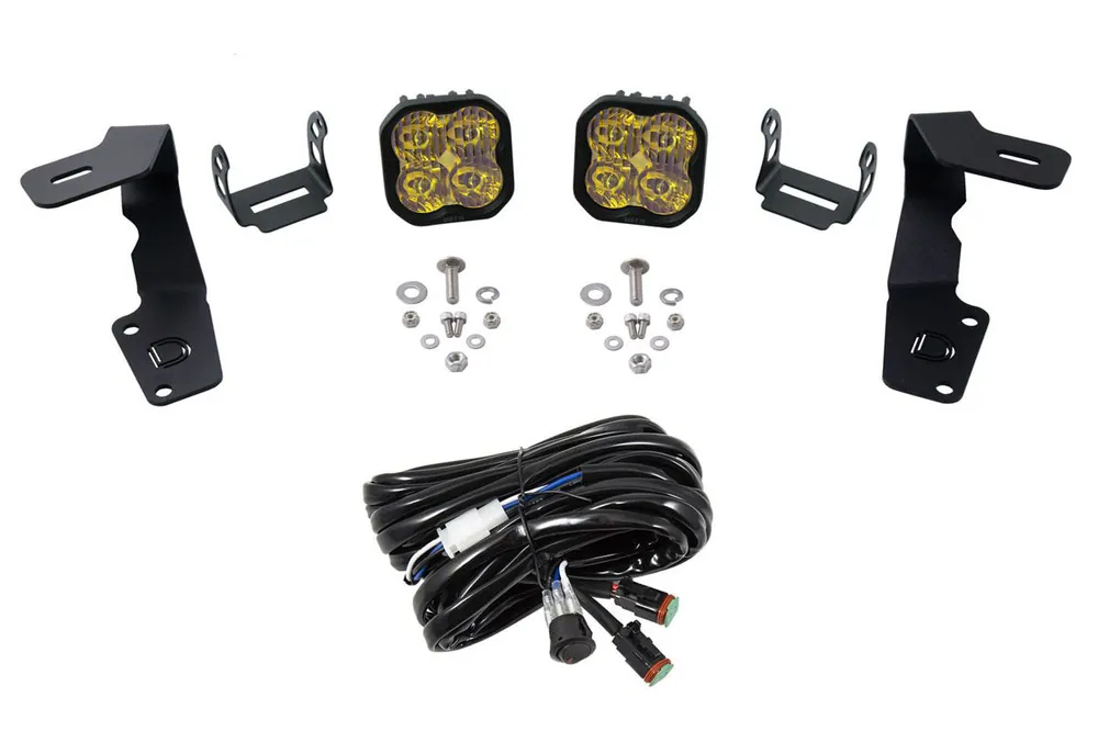 Diode Dynamics Ditch Light Kit SS3 Sport Yellow - 2015-2021 Subaru WRX / STI