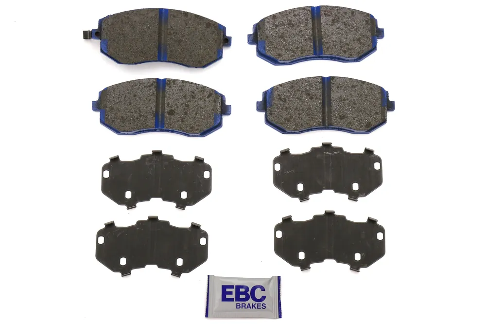 EBC Brakes Bluestuff NDX Race Front Brake Pads - 2003-2005 & 2008-2010 Subaru WRX (10.5mm Pad Tab)