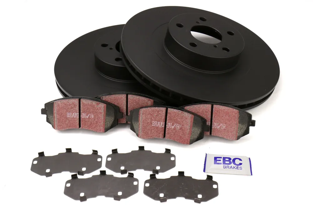 EBC Brakes S1 Front Brake Kit Ultimax2 Pads and RK Rotors - 2008-2010 Subaru WRX