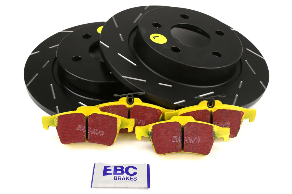 EBC Brakes S9 Rear Brake Kit Yellowstuff Pads and USR Rotors - 2013-2018 Ford Focus ST
