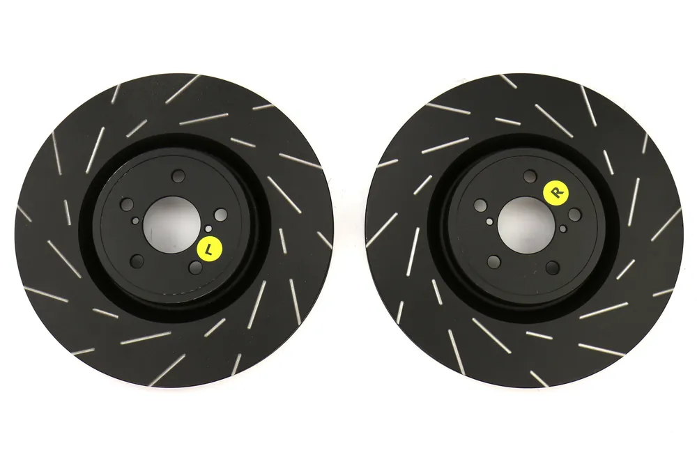 EBC Brakes USR Series Sport Slotted Front Brake Rotors - 2004 Subaru STI