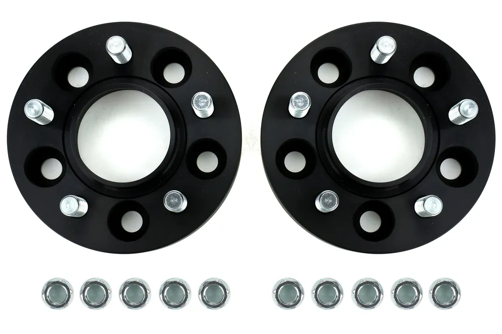 Eibach PRO-SPACER Kit 5x114.3 25mm Black Pair - 2015-2017 Ford Mustang / 2005-2021 Subaru WRX / STI / 2019-2024 Forester / 2014-2024 Outback