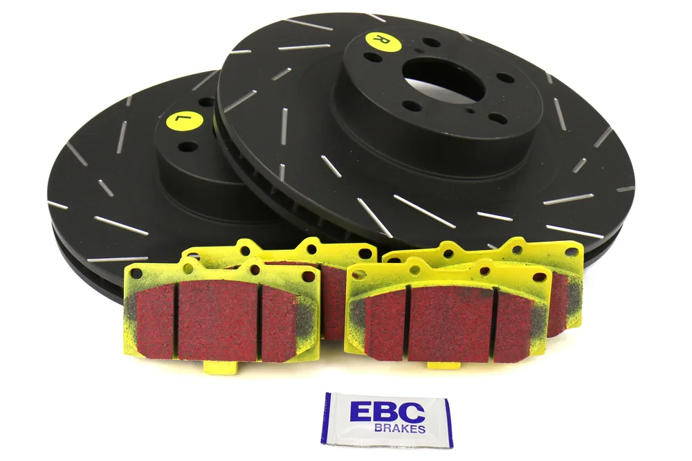 EBC Brakes S9 Front Brake Kit Yellowstuff Pads and USR Rotors - 2006-2007 Subaru WRX
