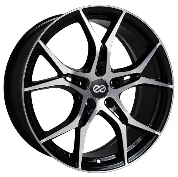 Enkei VULCAN Black Machined 18x8 +40mm 5x120 (Single Wheel) - 2017-2023 Honda Civic Type R