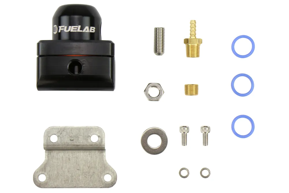 Fuelab 545 Series In-Line Adjustable Mini Fuel Pressure Regulator Black - Universal