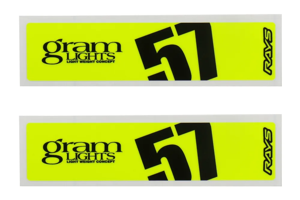 Gram Lights 57DR / 57CR Spoke Sticker Yellow - Universal