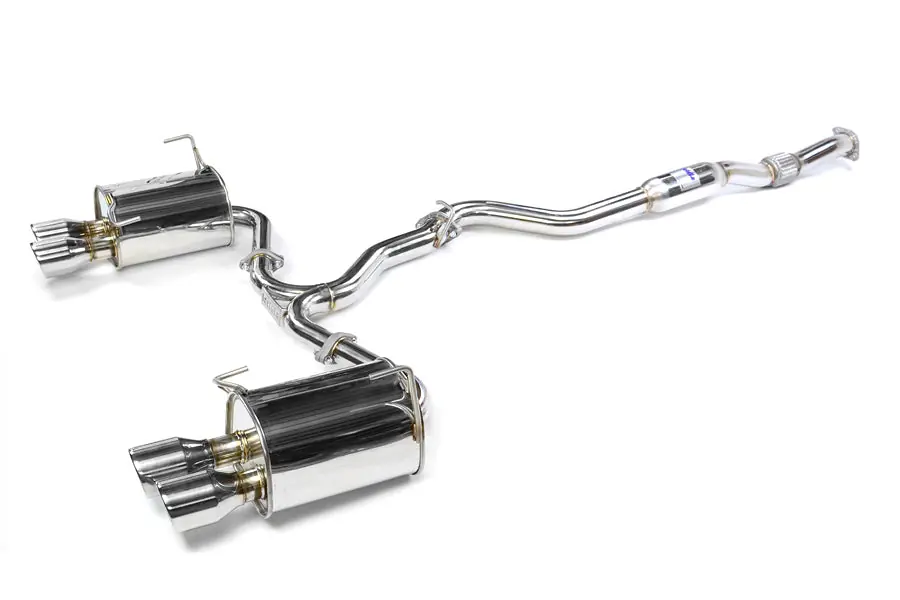 Invidia Q300 Quad Tipped Cat Back Exhaust - Stainless Tips - 2011-2014 Subaru WRX/STI Sedan