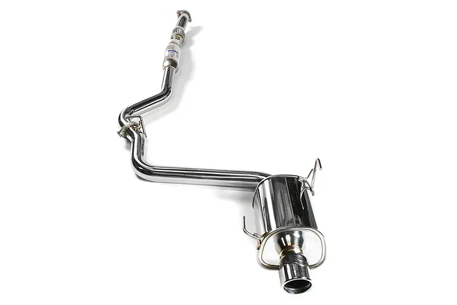 Invidia Q300 Single Exit Cat Back Exhaust - Stainless Steel Tip - 2008-2010 Subaru WRX Sedan