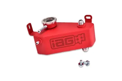 IAG Coolant Expansion Tank Red - 2002-2007 Subaru WRX / STI