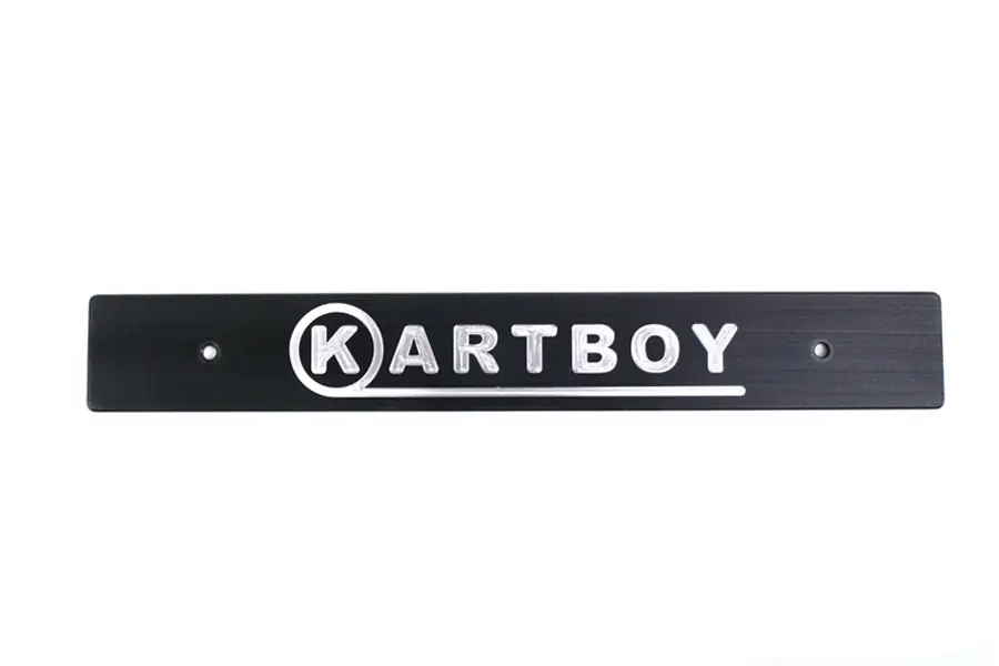Kartboy Front License Plate Delete (Black) - Universal