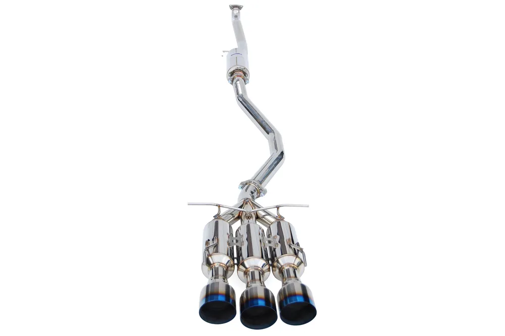 Invidia Gemini Cat Back Exhaust w/ Titanium Burnt Tips - 2017-2019 Honda Civic SI Coupe