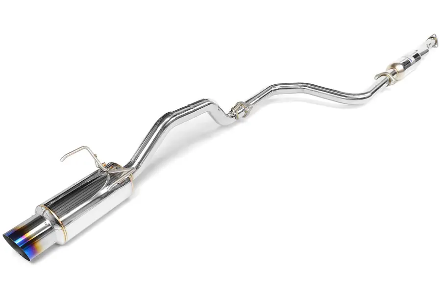 Invidia N1 Single Exit Cat Back Exhaust - Titanium Tip - 1992-2000 Honda Civic Coupe/Sedan