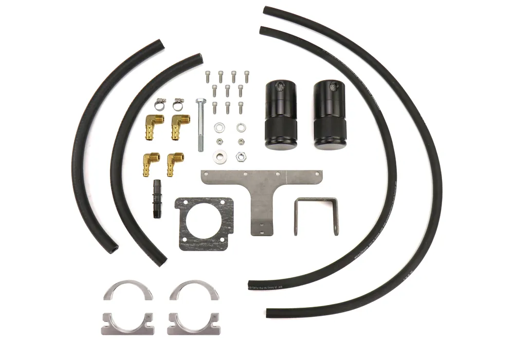 Moroso Small Body Air-Oil Separator Black - 2004-2007 Subaru STI / 2006-2007 WRX w/Front Mount Intercooler