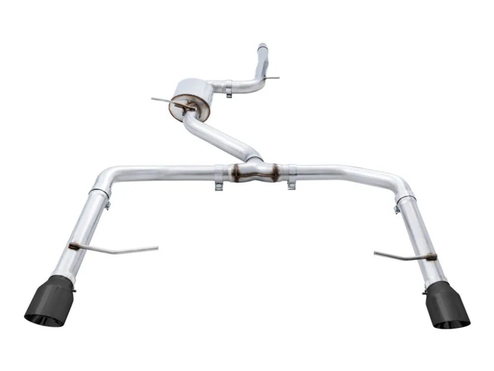 AWE Track Edition Resonated Cat-Back Exhaust (Diamond Black Tips) - 2018-2020 Volkswagen Jetta GLI